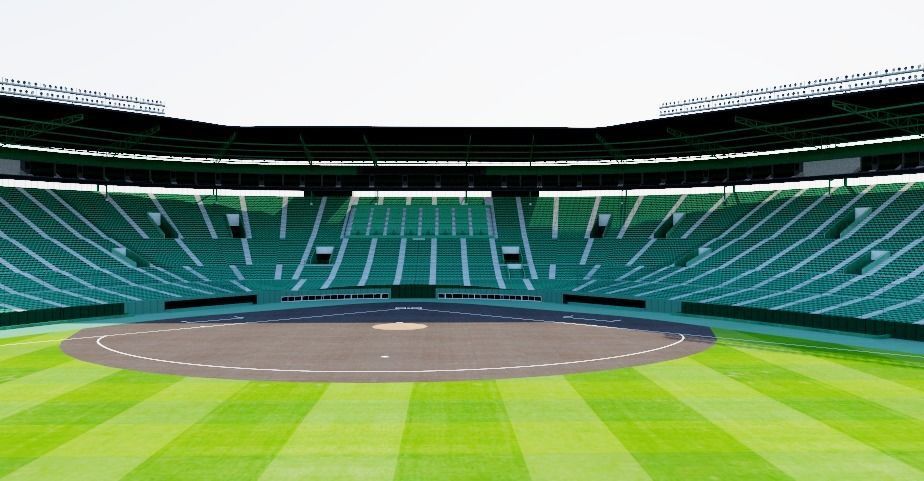 Koshien Stadium - Japan 3D model_6