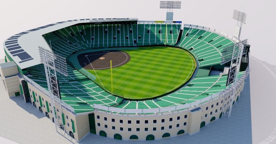 Koshien Stadium - Japan 3D model_3