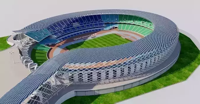 National Stadium Kaohsiung - Taiwan 3D model