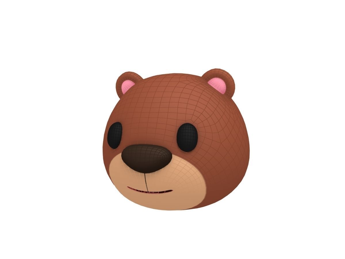Bear Head 3D model_7