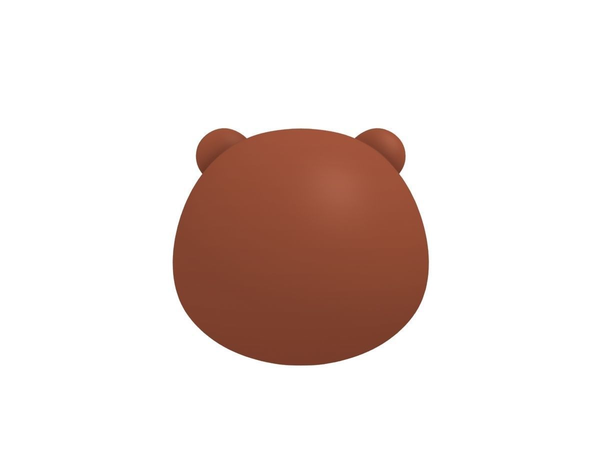 Bear Head 3D model_4