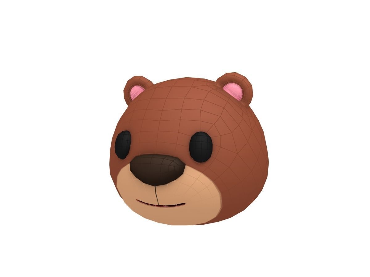 Bear Head 3D model_6