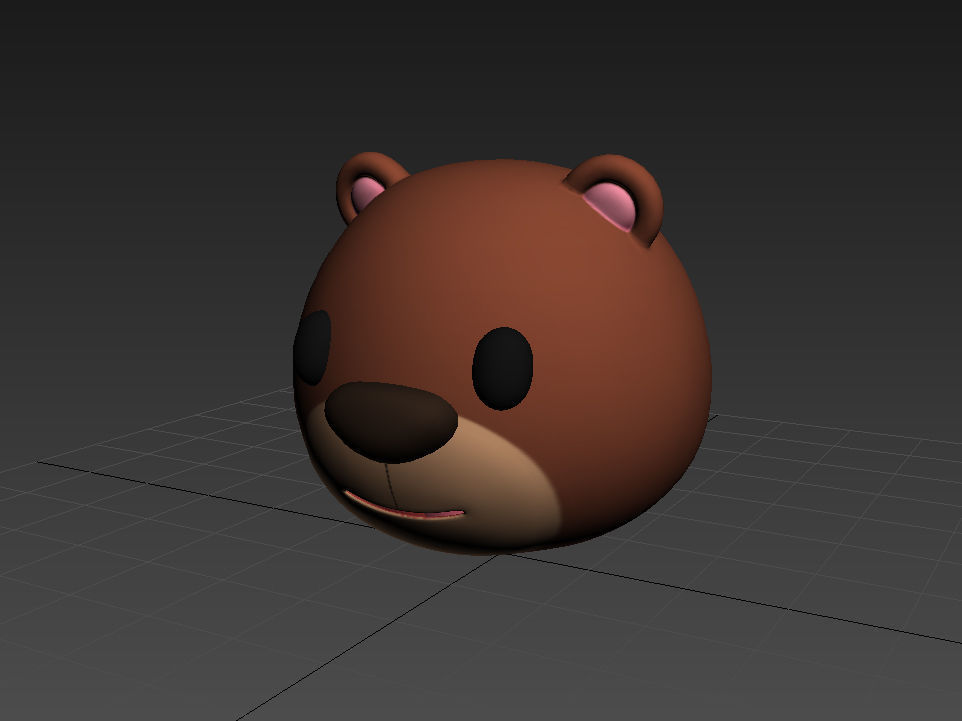 Bear Head 3D model_8