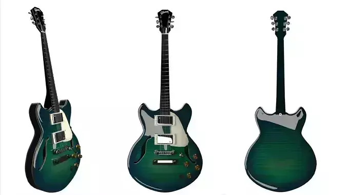 Stylised Gibson Es-335