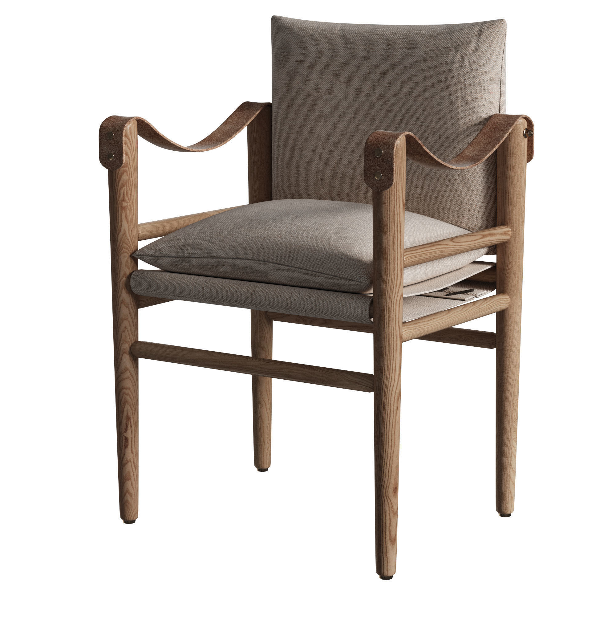 Montauk dining chair 3D model_6
