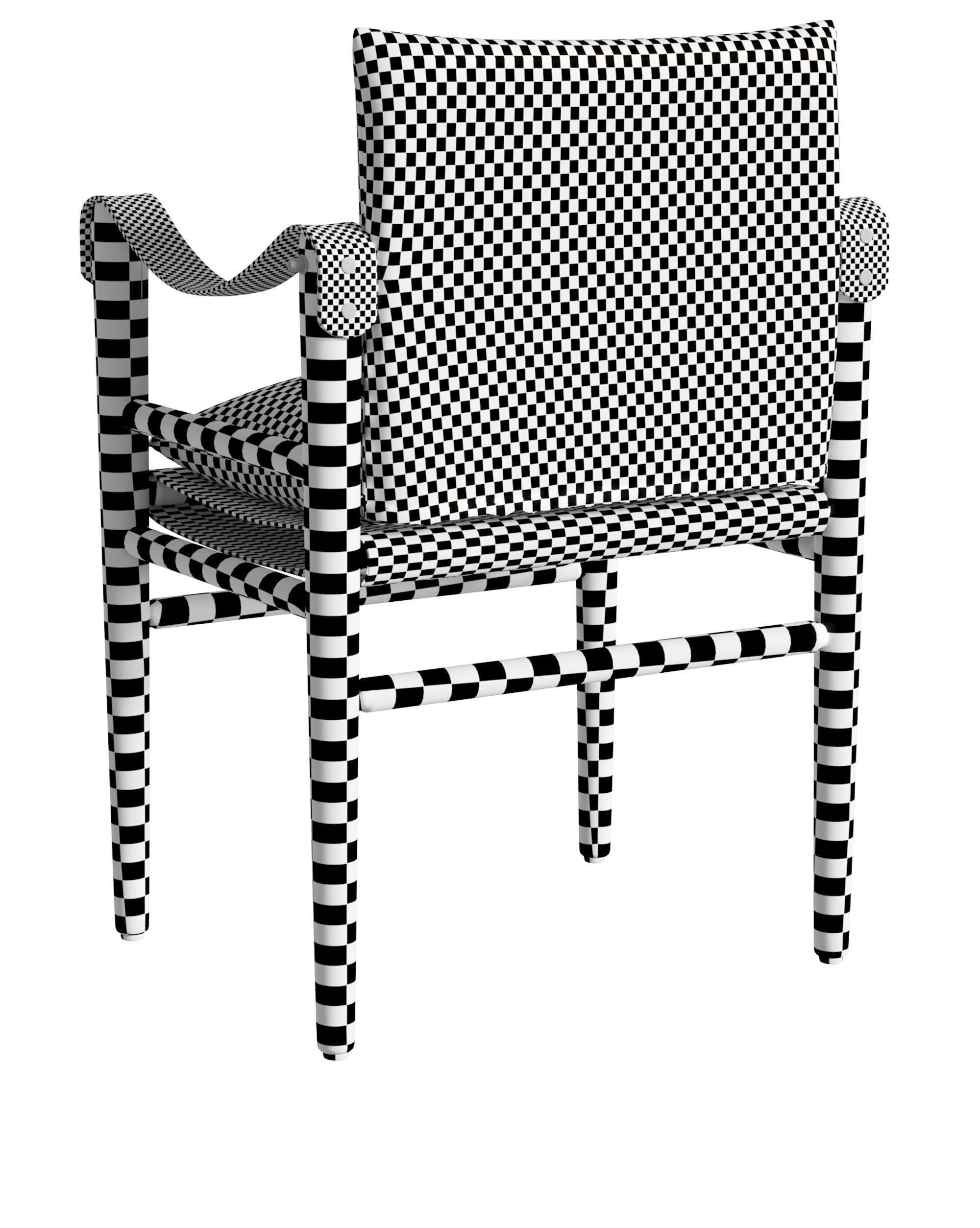 Montauk dining chair 3D model_9