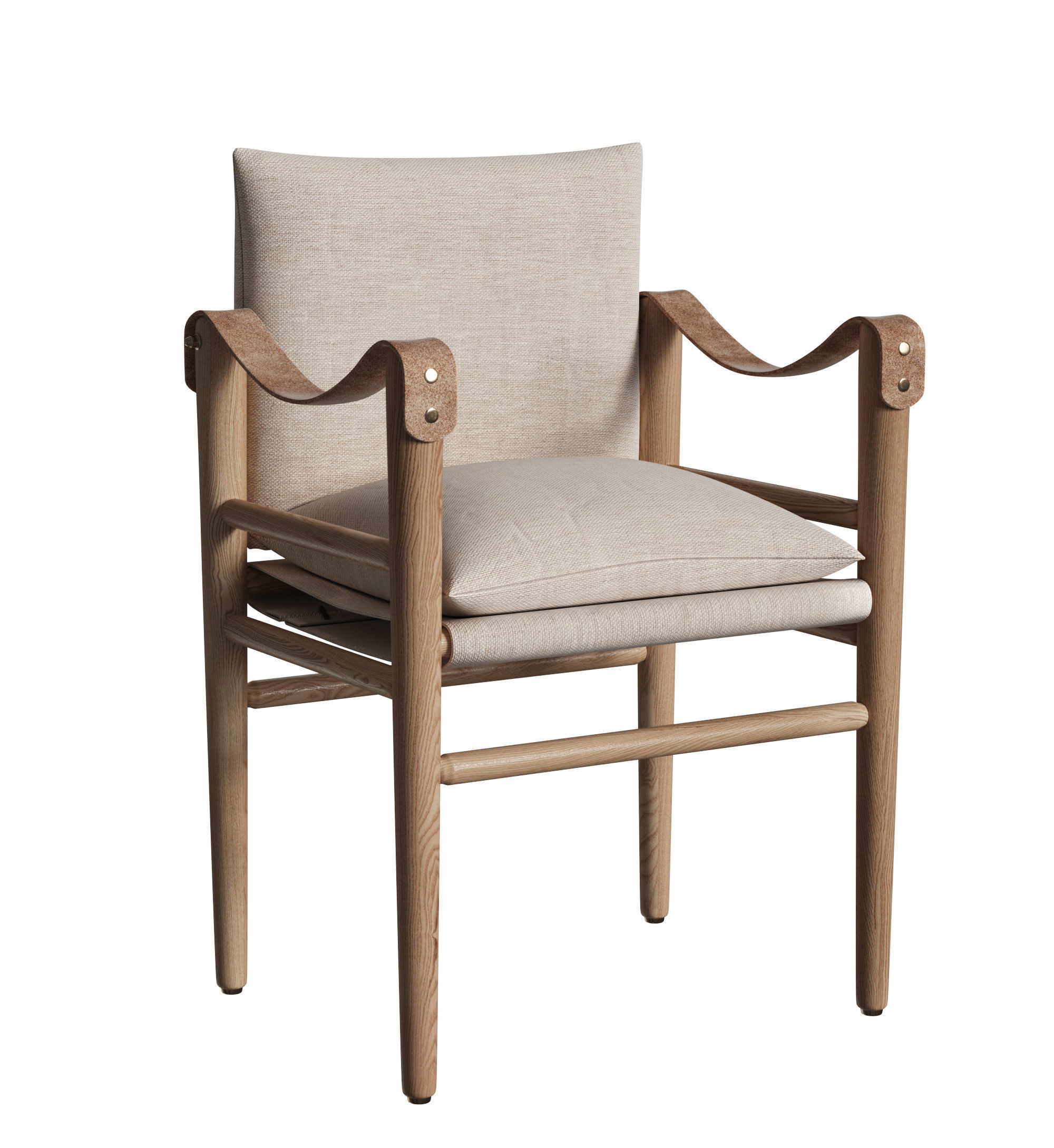Montauk dining chair 3D model_4