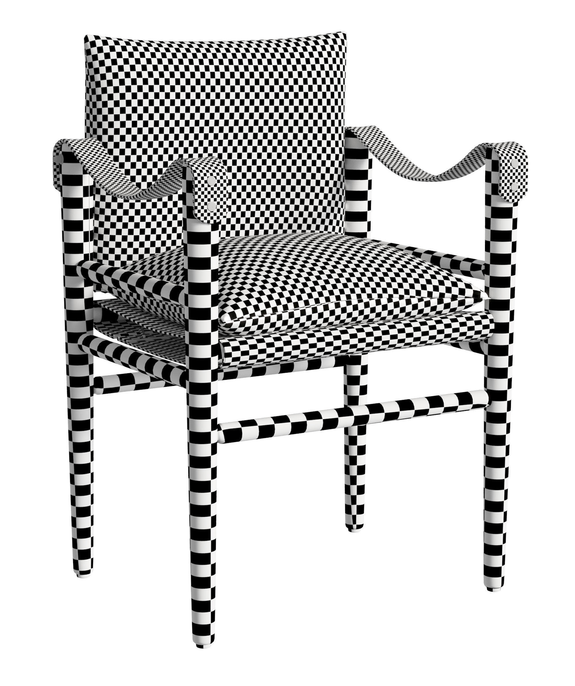 Montauk dining chair 3D model_8