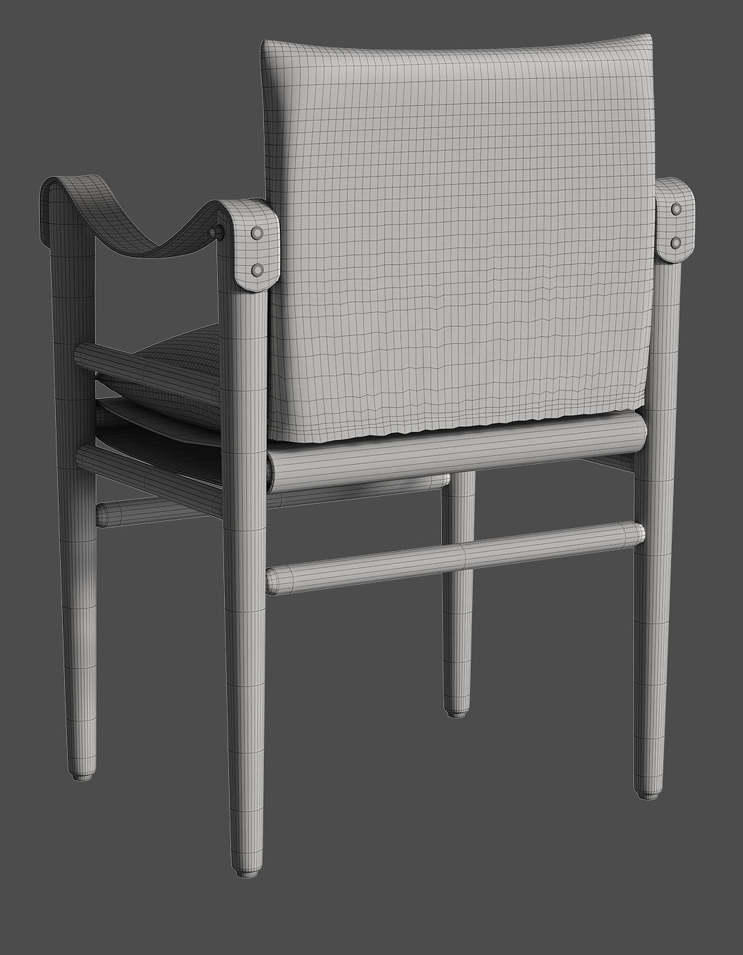 Montauk dining chair 3D model_3
