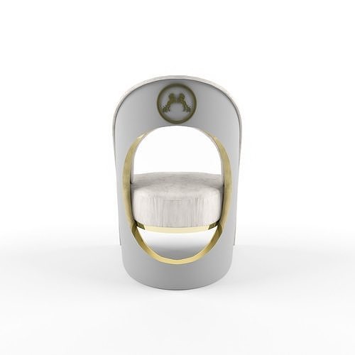chair modern 3D model 6