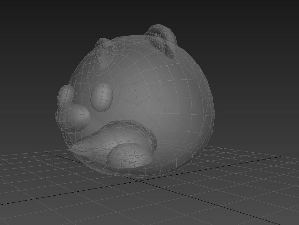 Panda Head 3D model_11