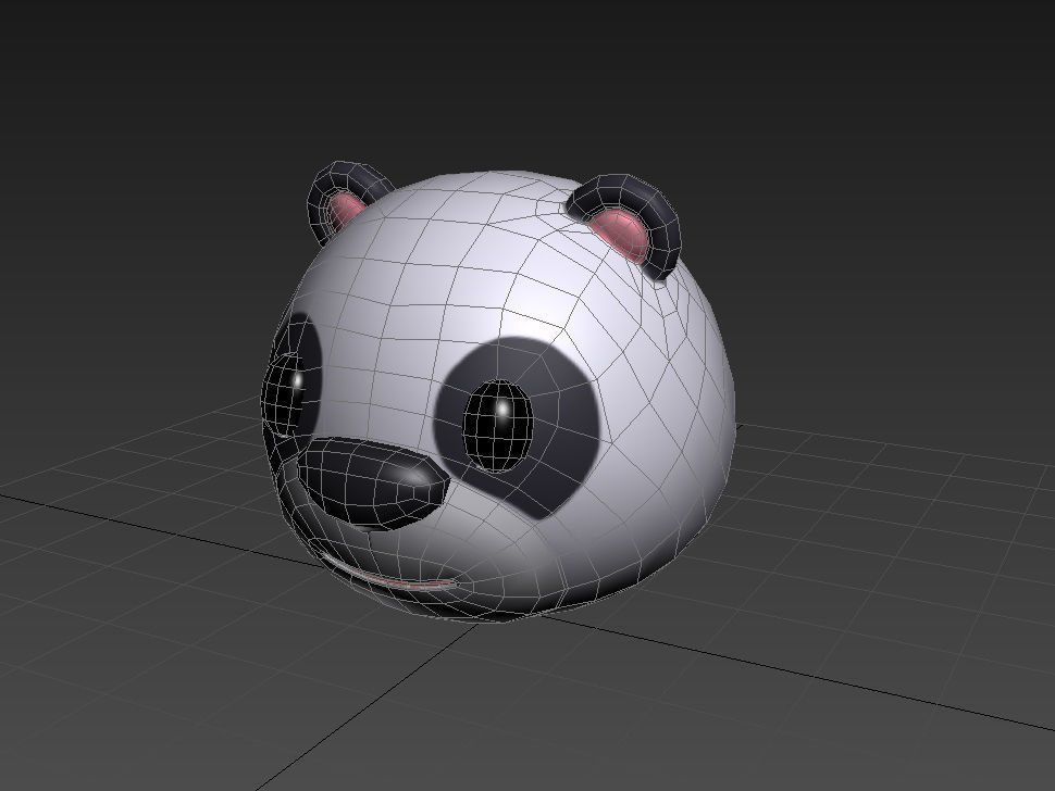 Panda Head 3D model_10