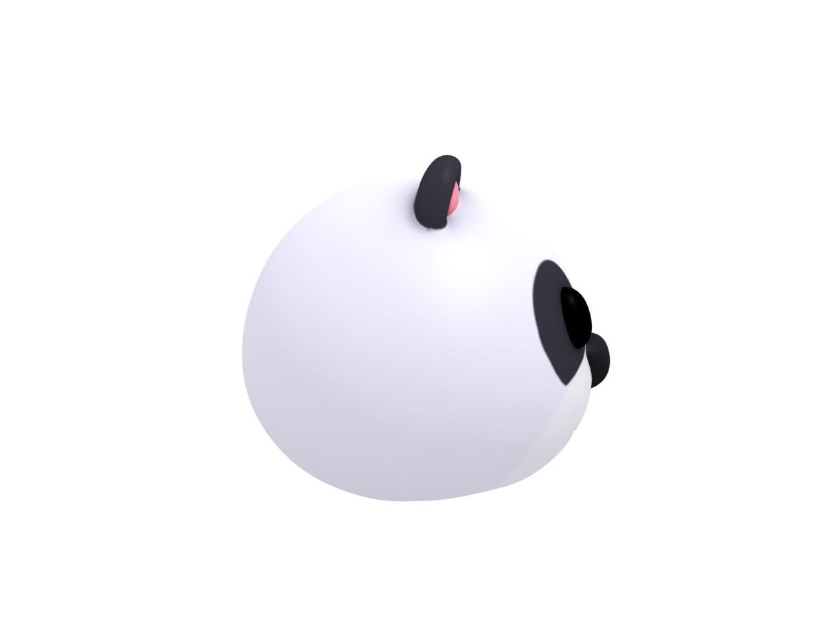Panda Head 3D model_3