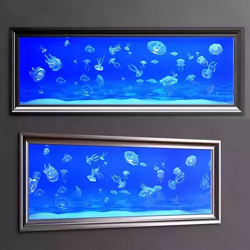 aquarium with jellyfish