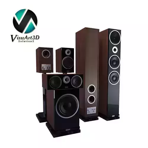 Speakers Heco Metas XT Set 3D model