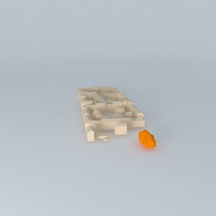 set of lego bricks Free 3D model_2