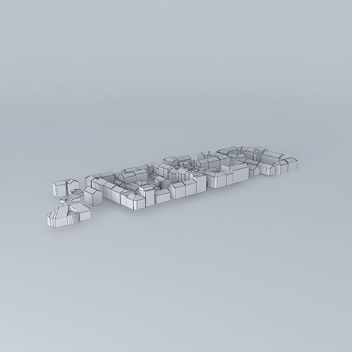 set of lego bricks Free 3D model_4