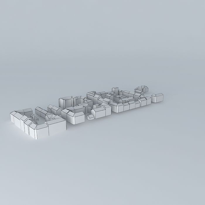 set of lego bricks Free 3D model_3