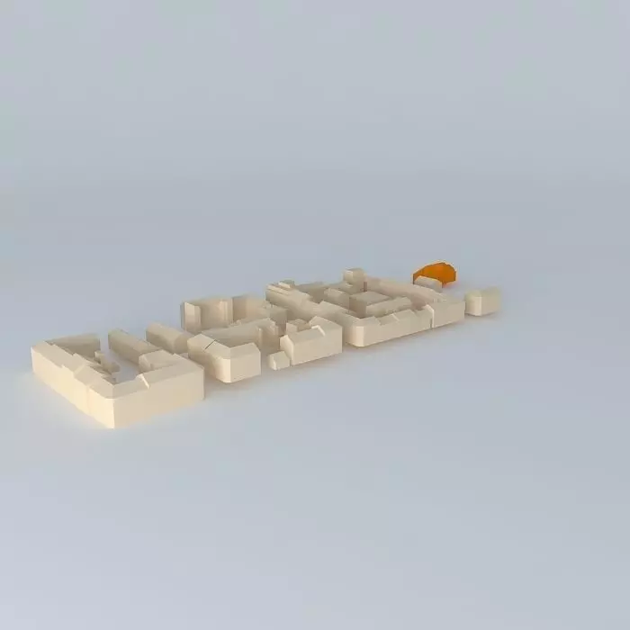 set of lego bricks Free 3D model_0