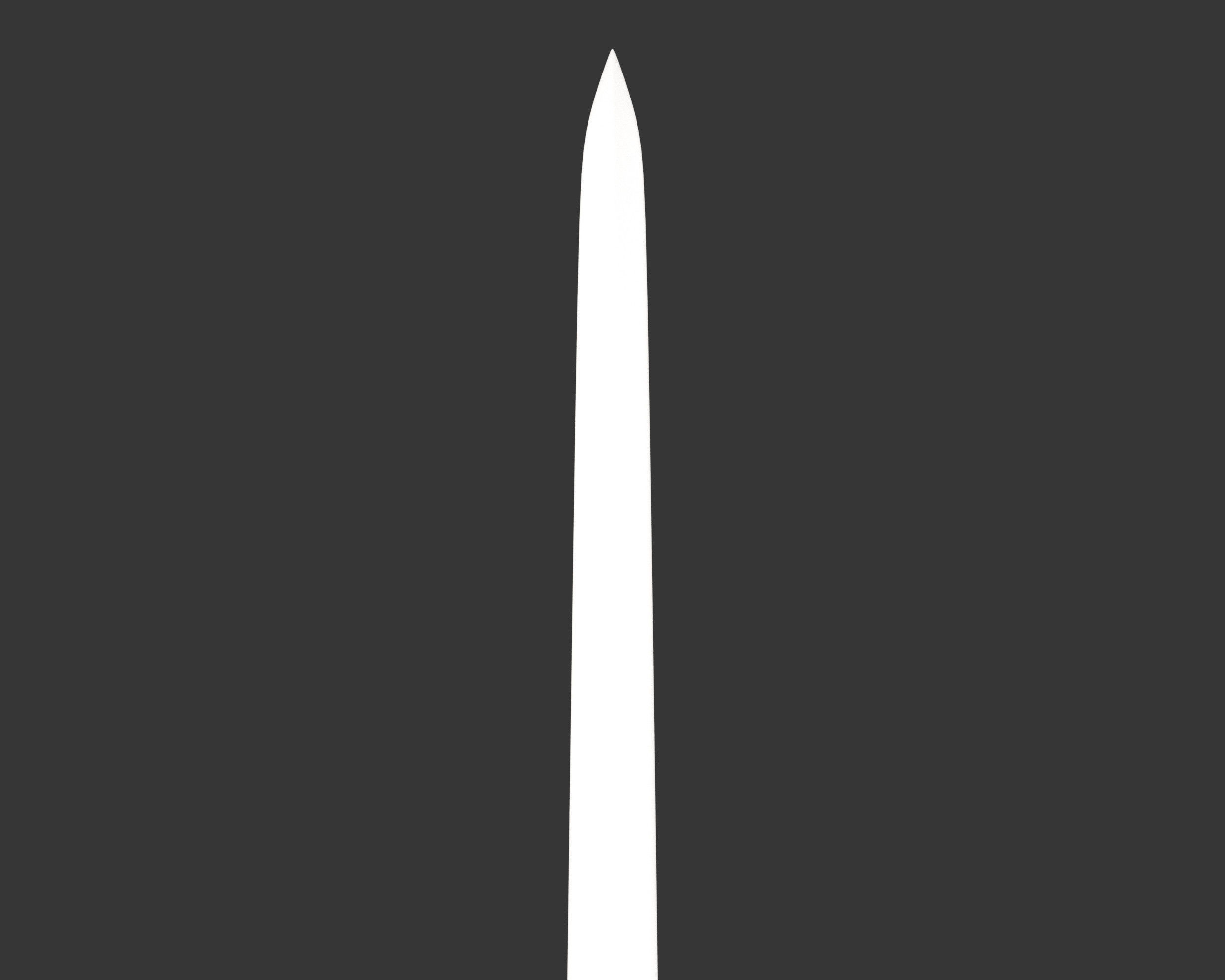 Medieval Common Weapon Short Sword Low-poly 3D model_10