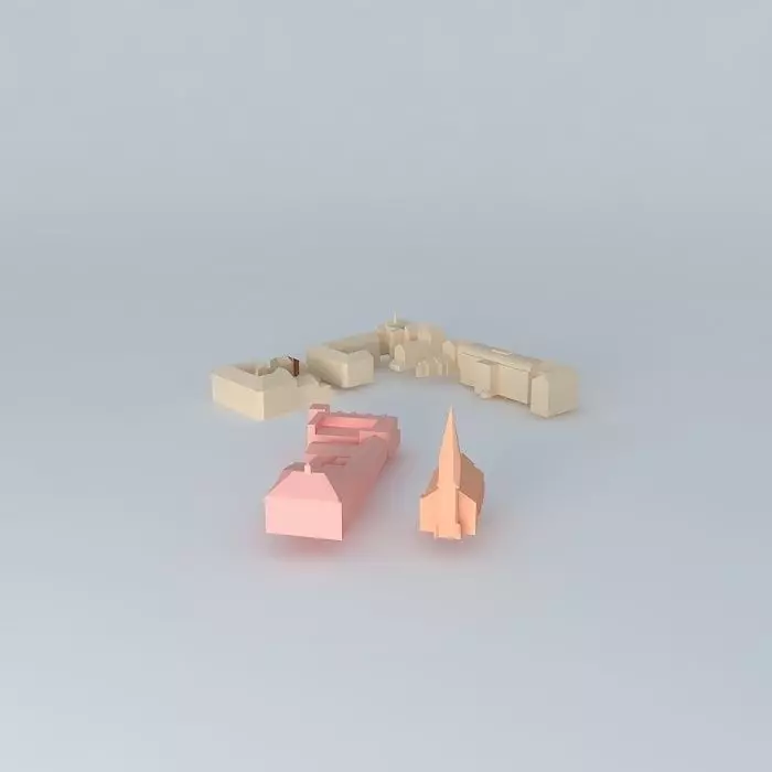 DogA city Free 3D model_0