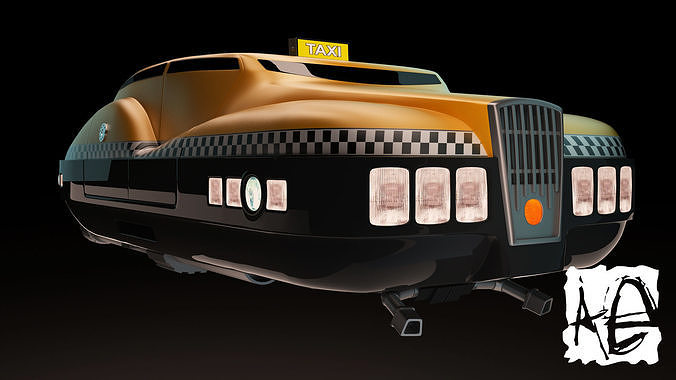 TAXI from FIFTH ELEMENT 3D model