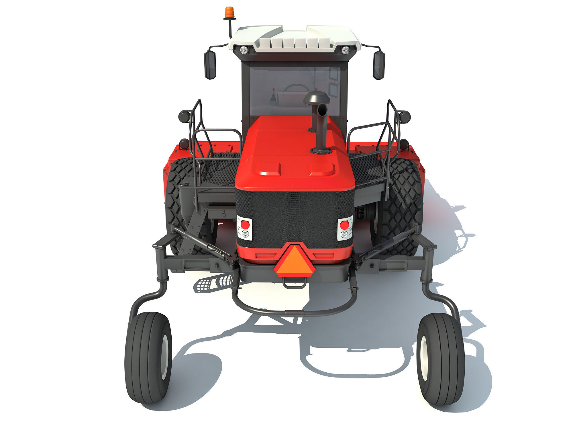 Swather Windrower Combine 3D model_3