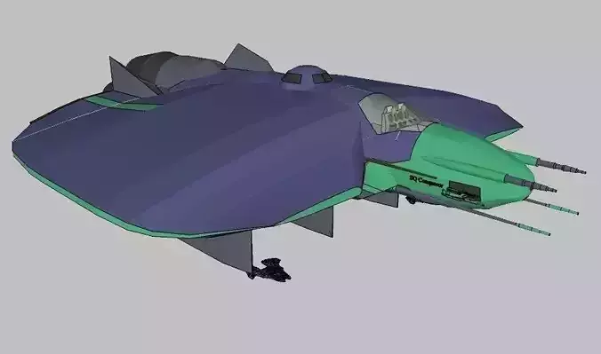 SQ Conqueror - Multirole space corvette class with Phalanga-XN 3D print model