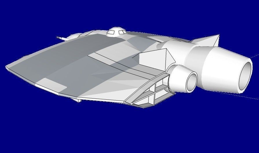 SQ Conqueror - Multirole space corvette class with Phalanga-XN 3D print model_4
