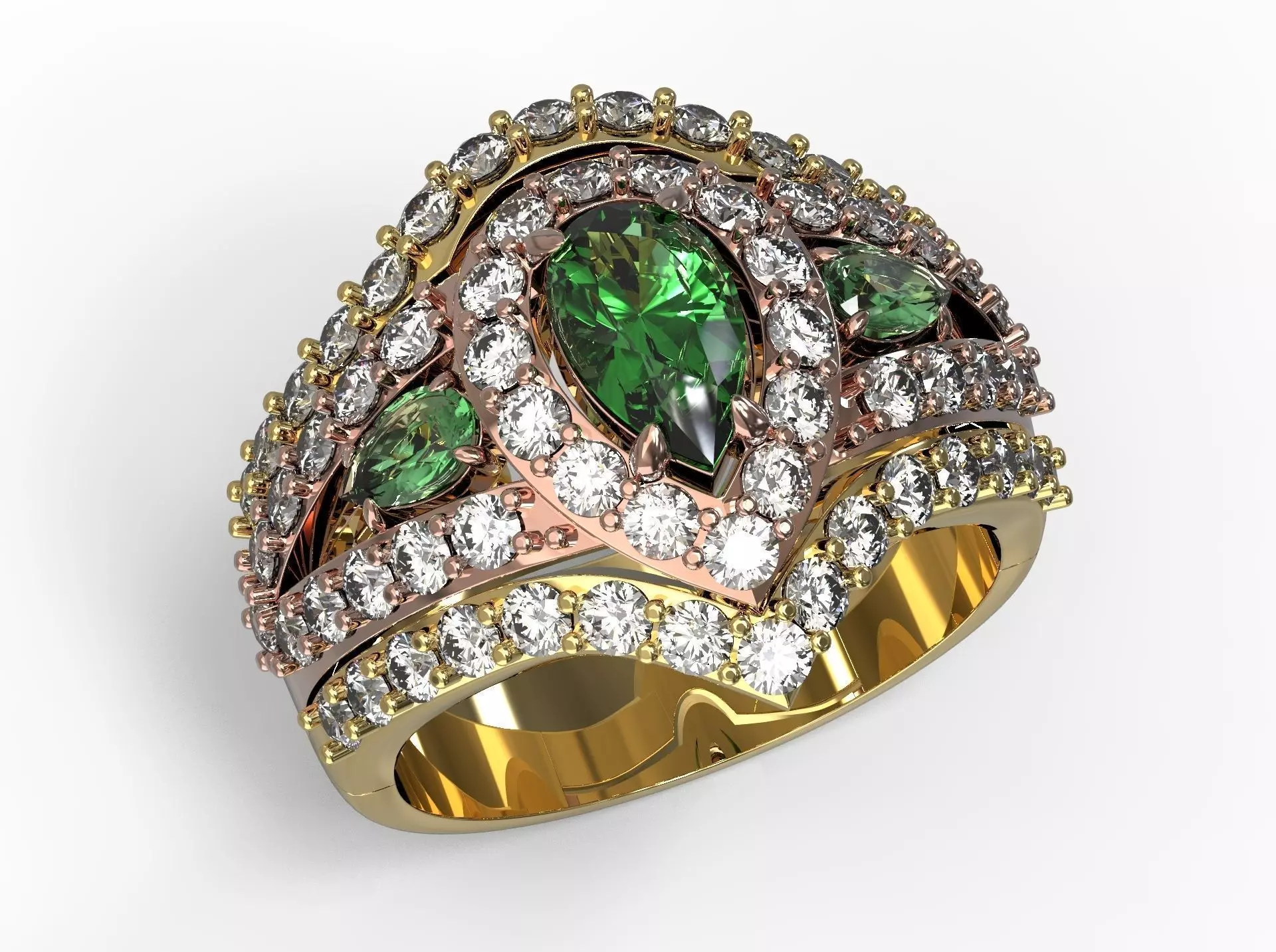 Beautiful Jewelry ring Free 3D print model