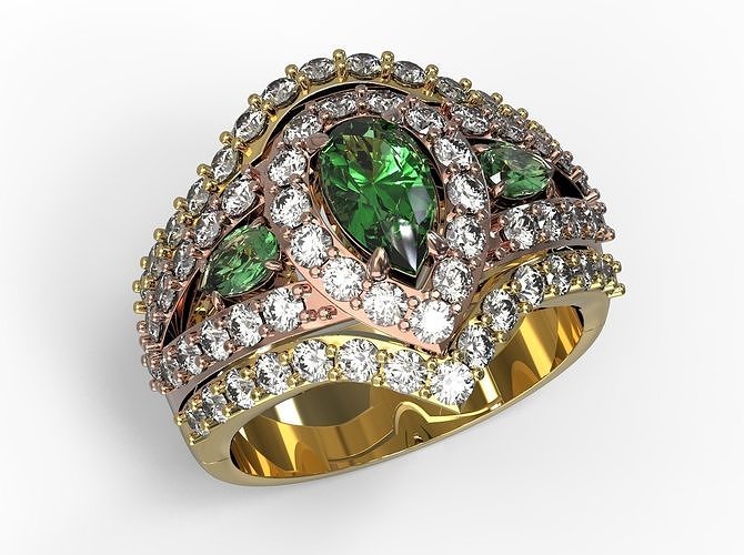 Beautiful Jewelry ring Free 3D print model