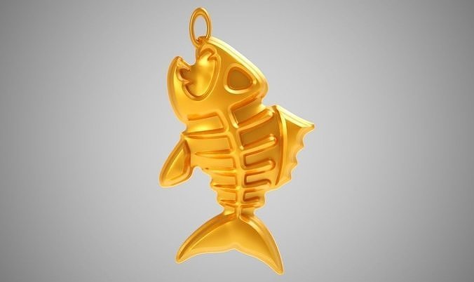 Piranha Necklace 3D print model