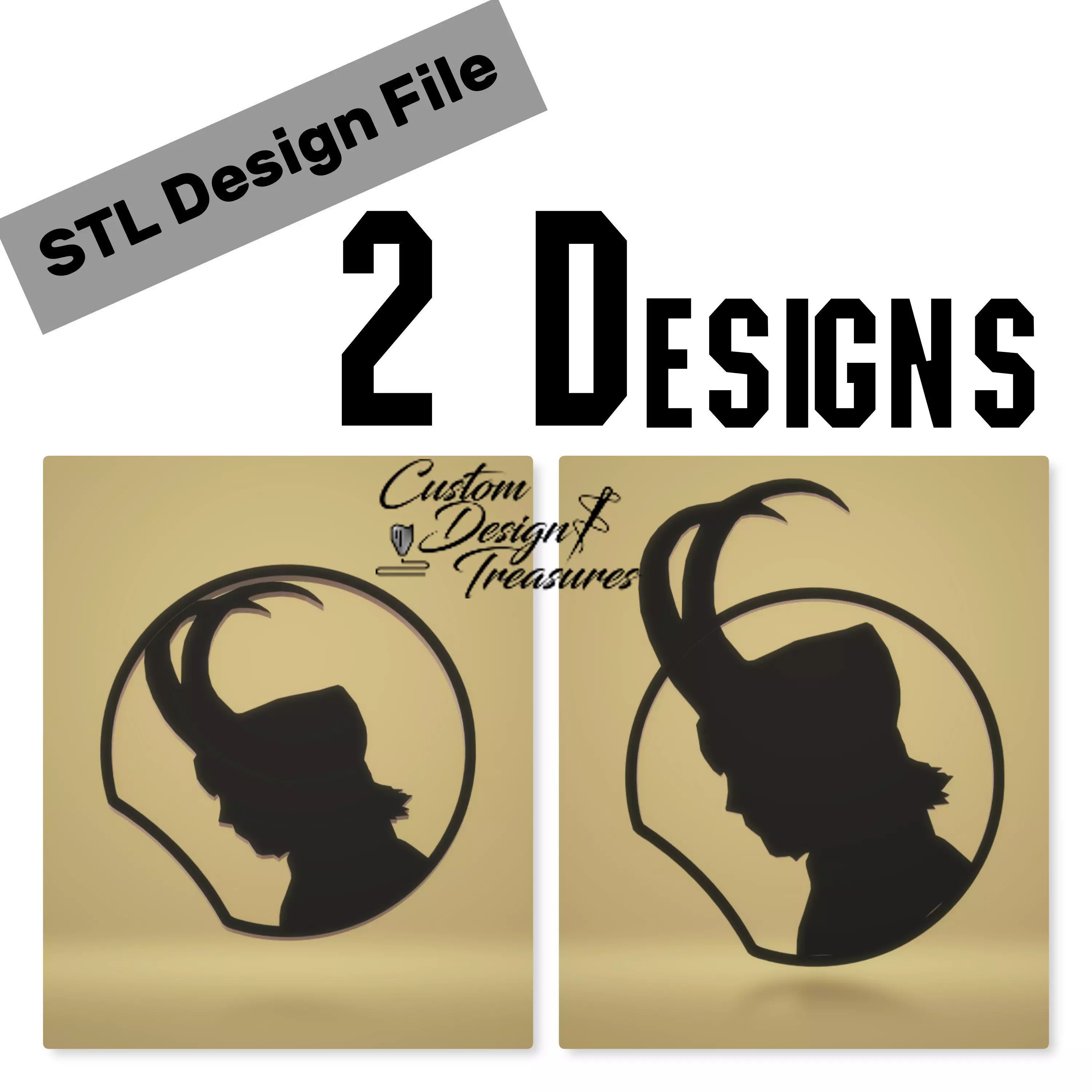 Disney Inspired Mouse Ears - Loki - 2 Designs 3D print model_0