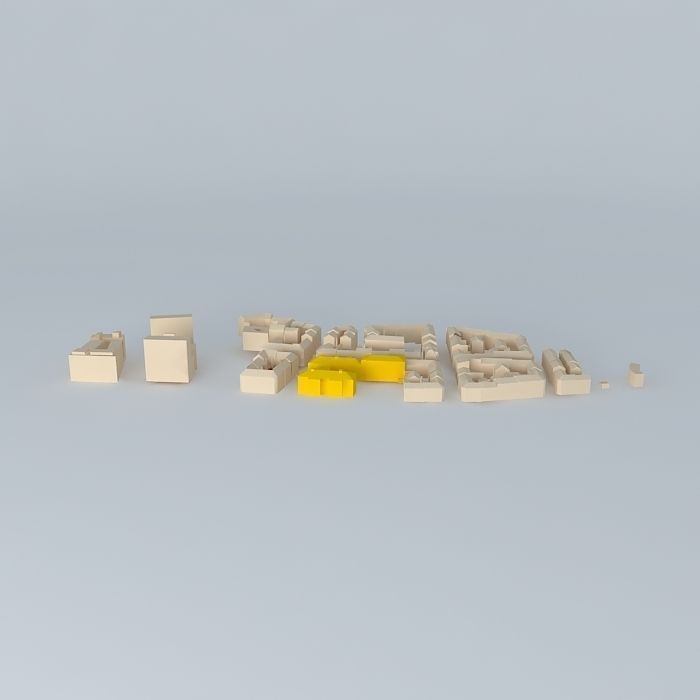 Hammersborg set of lego bricks Free 3D model_2