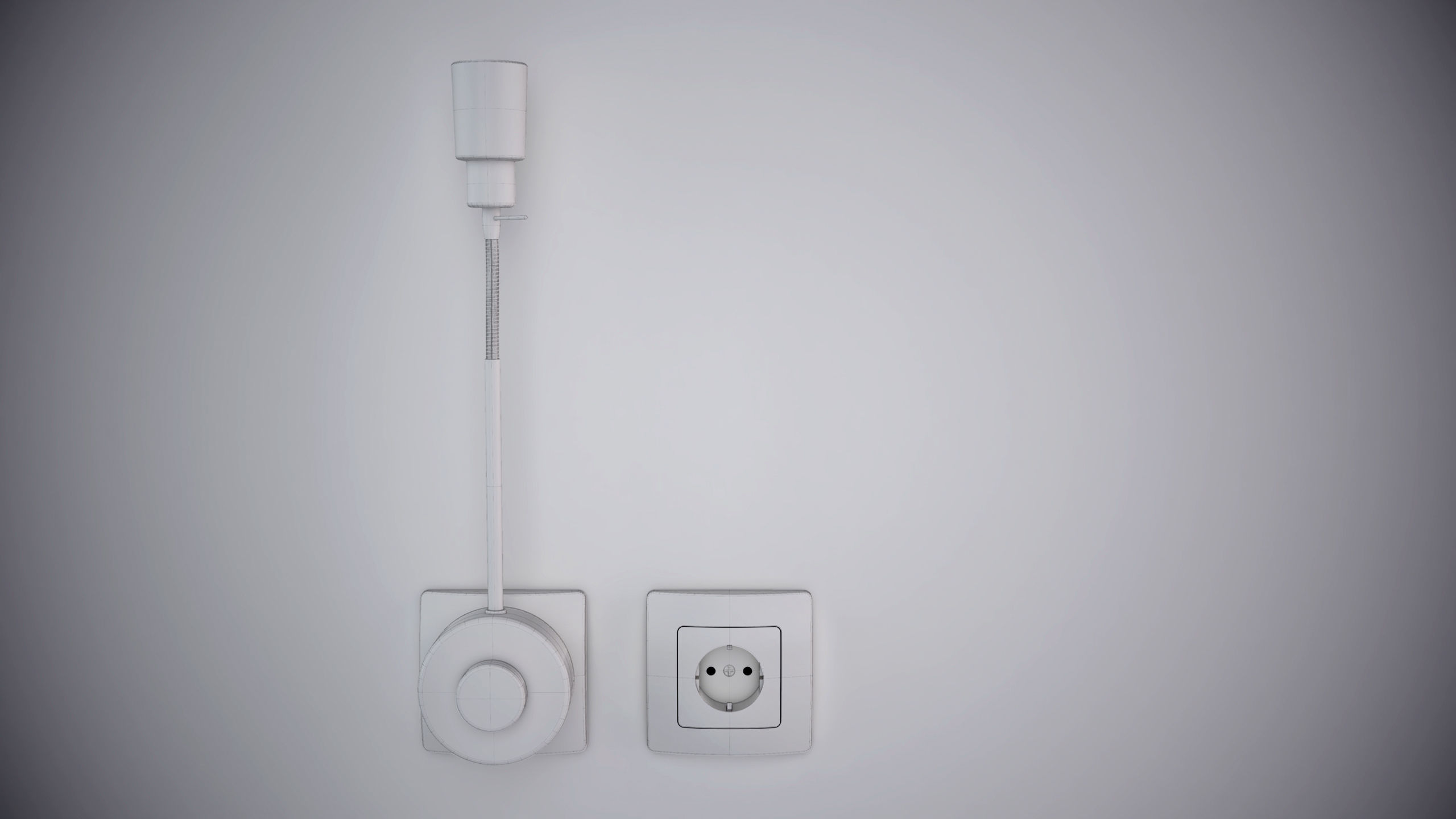 Wall lamp 3D model_2