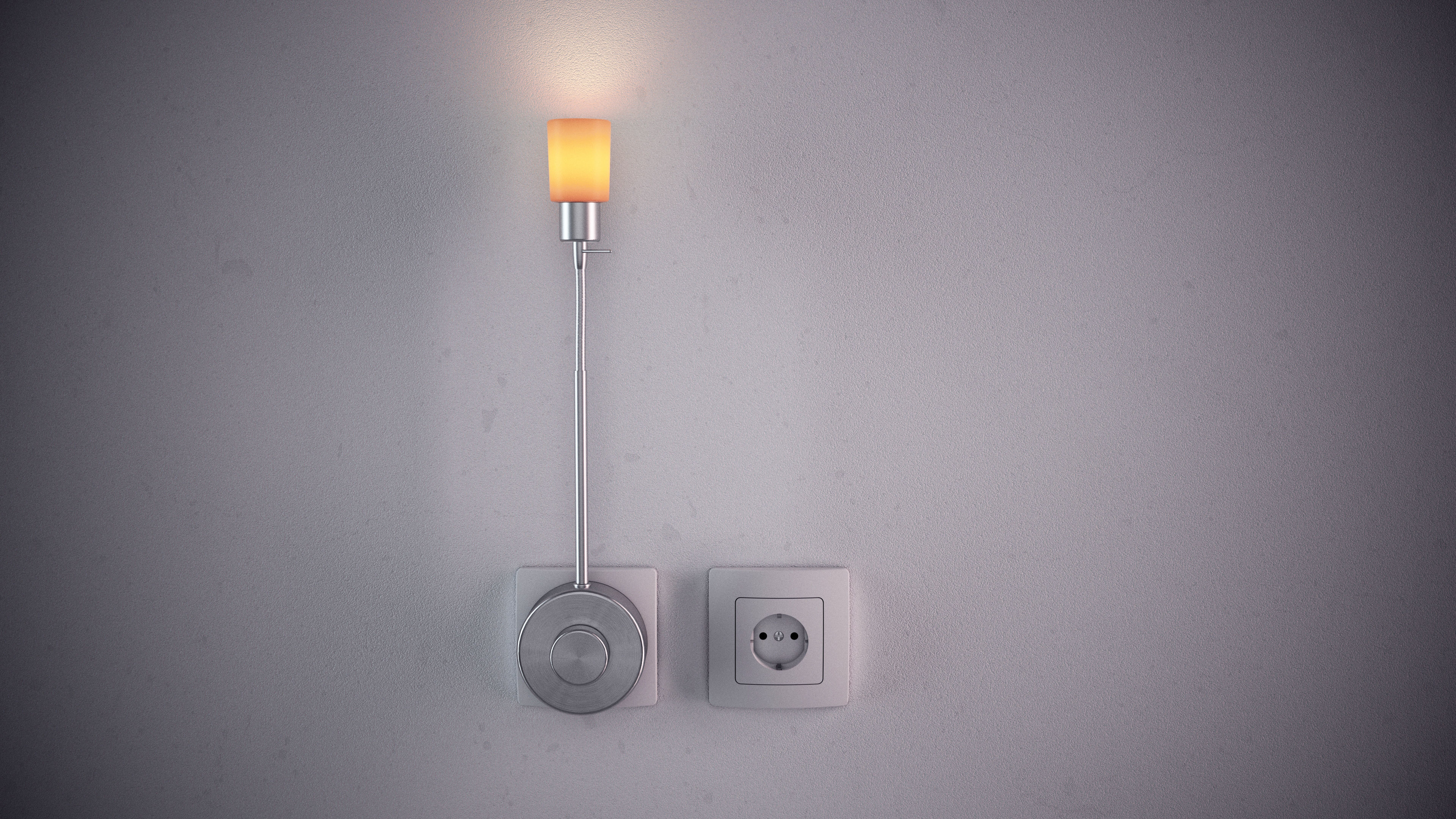 Wall lamp 3D model_1