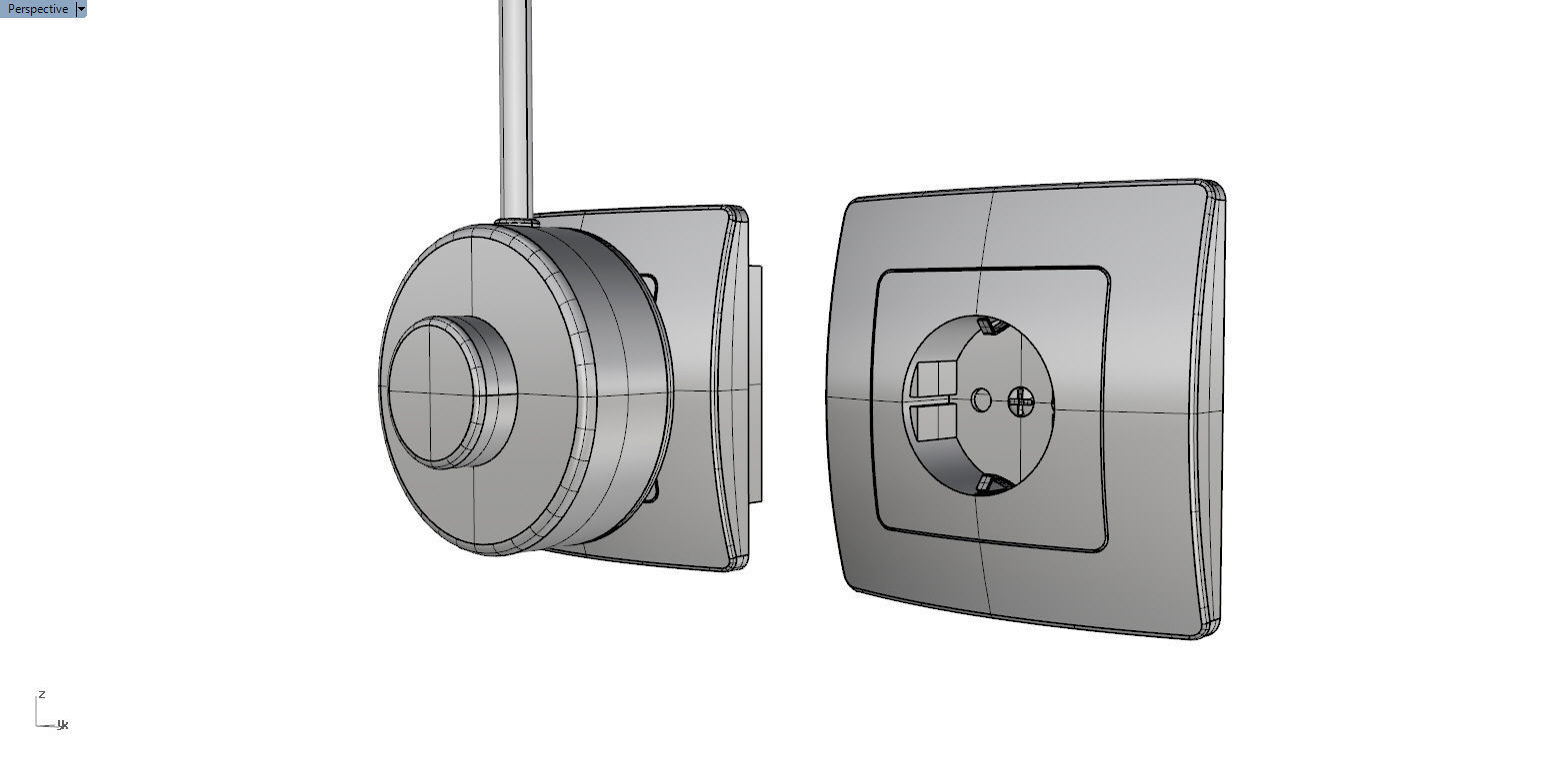 Wall lamp 3D model_6