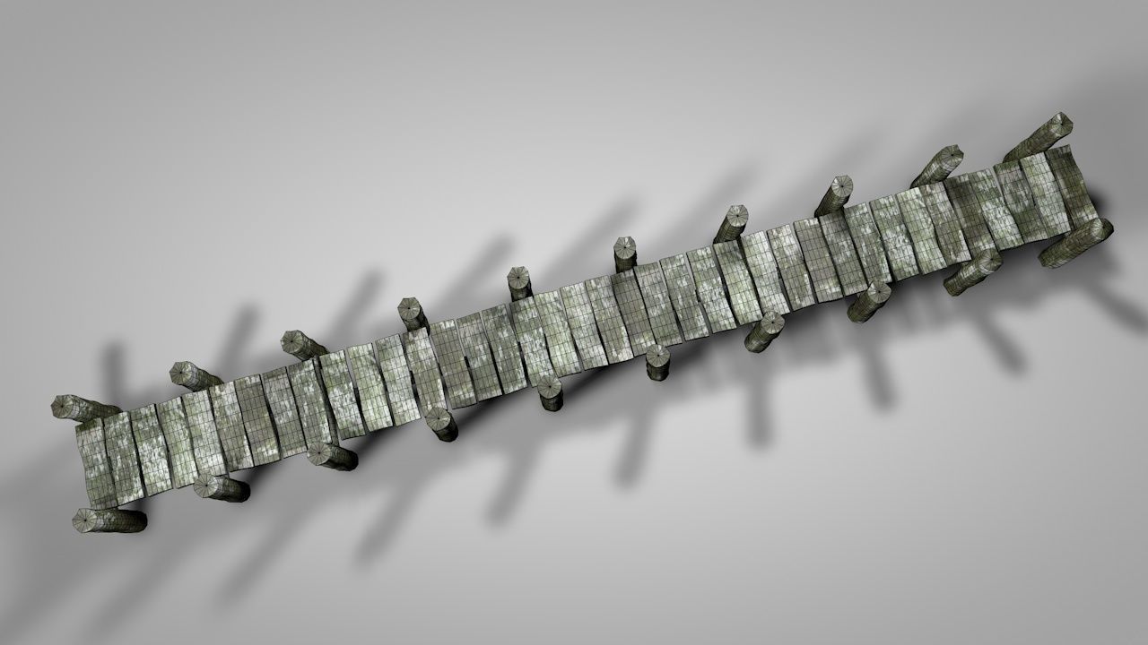 Old Dock 3D model_3