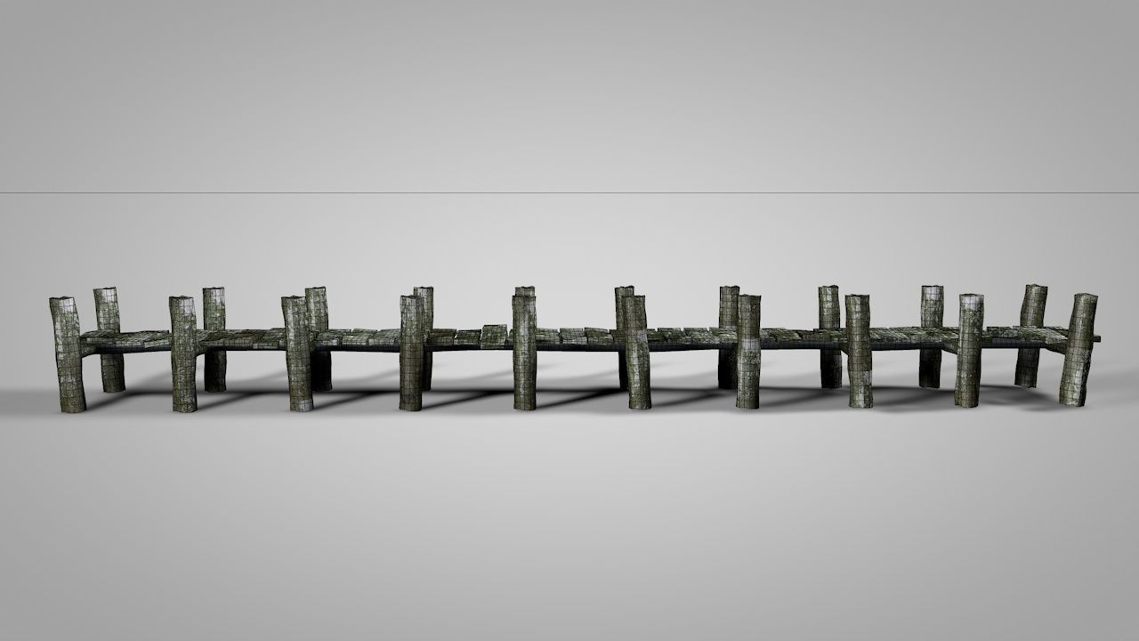 Old Dock 3D model_6