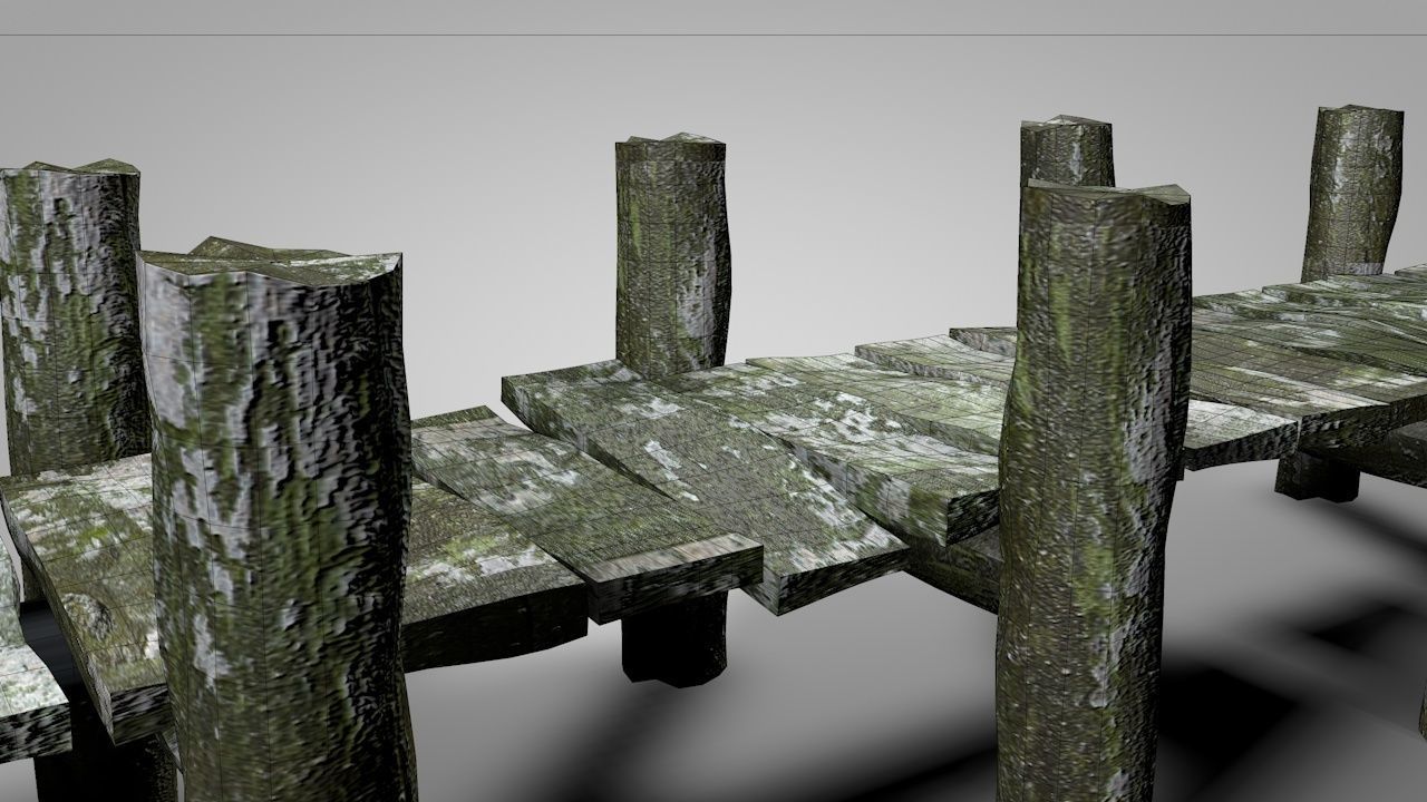 Old Dock 3D model_4