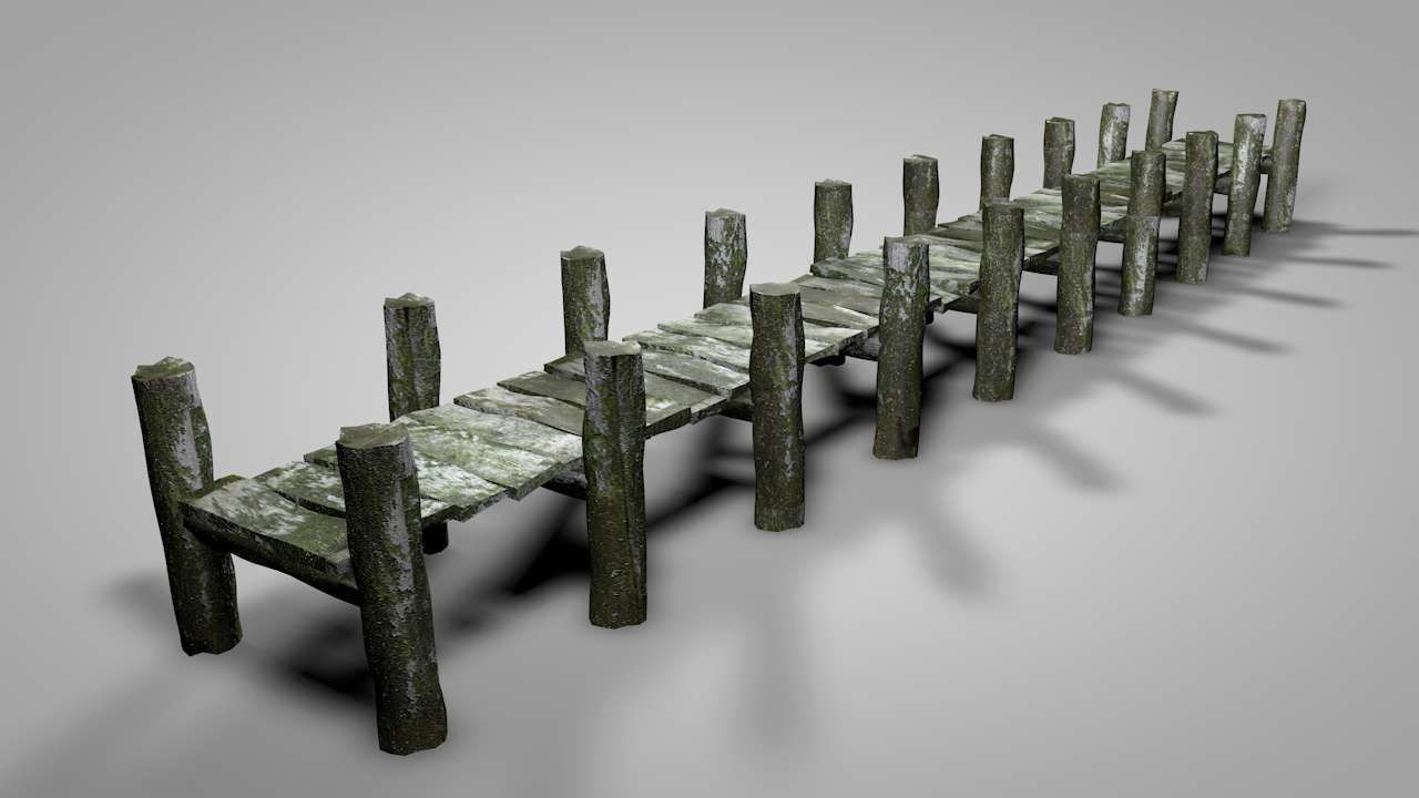 Old Dock 3D model_2