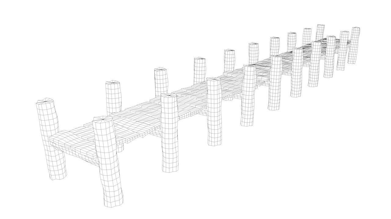 Old Dock 3D model_10