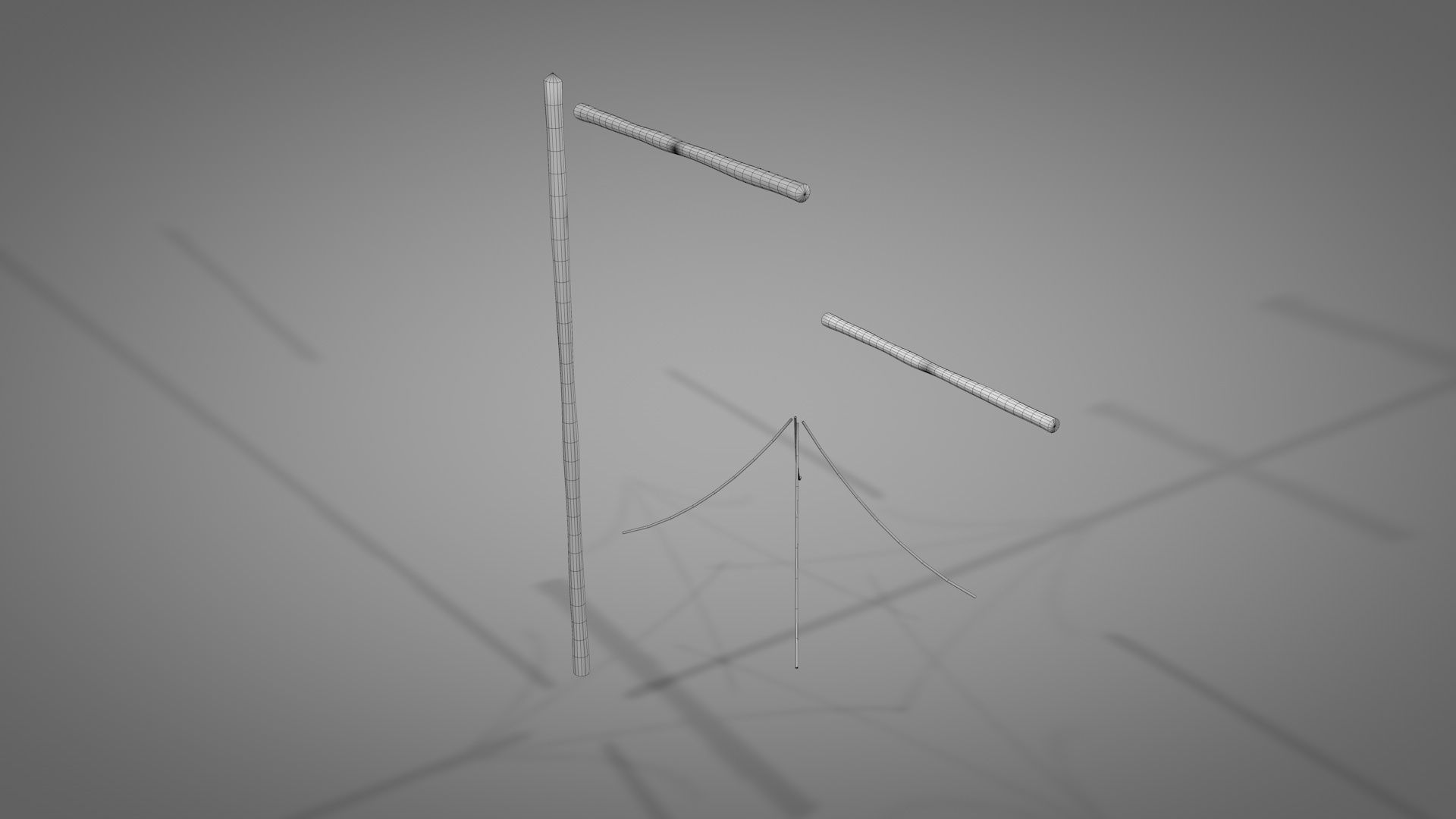 Wooden Raft 3D model_15