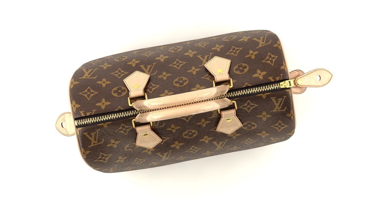 Louis Vuitton  Monogram Low-poly 3D model_5