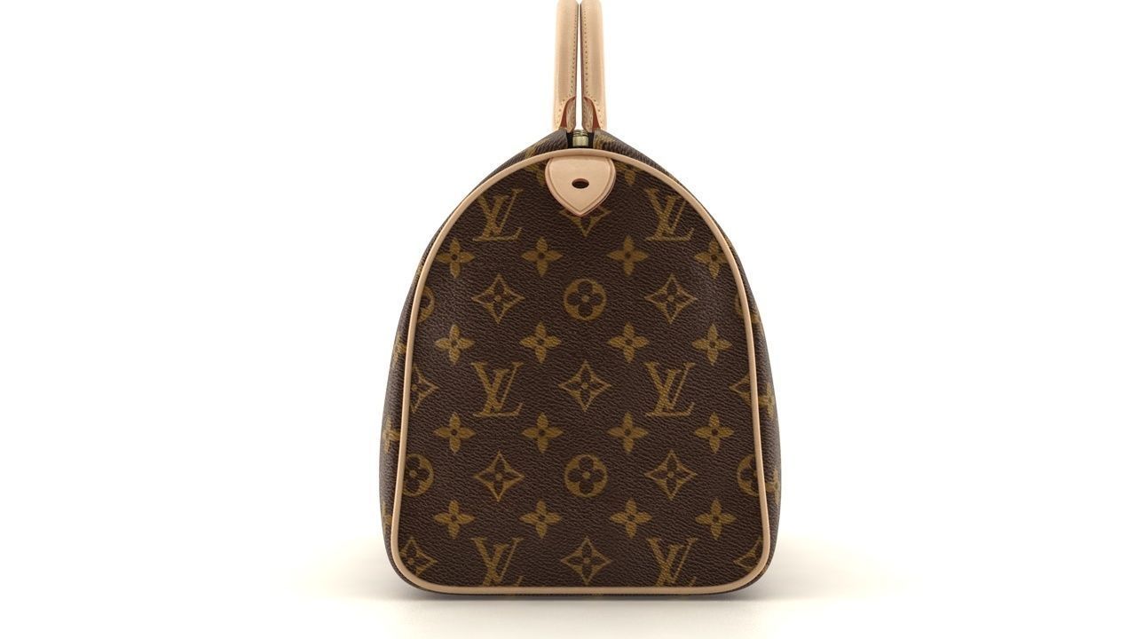 Louis Vuitton  Monogram Low-poly 3D model_2