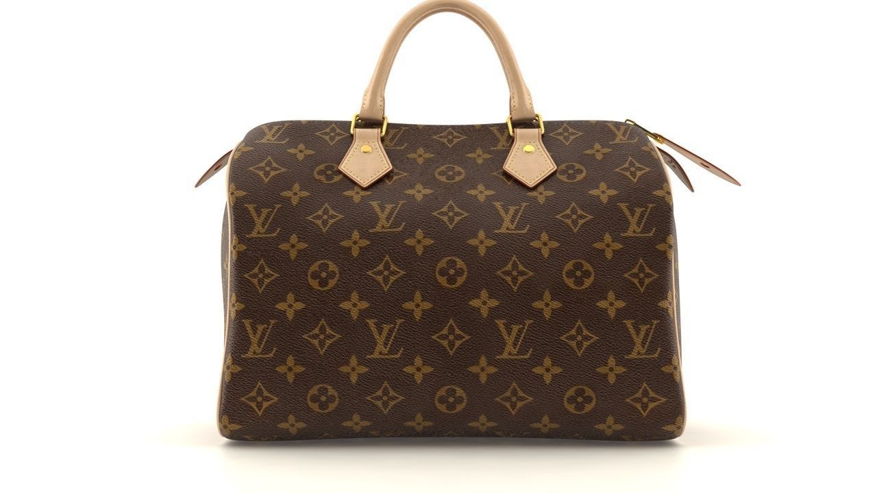 Louis Vuitton  Monogram Low-poly 3D model_4
