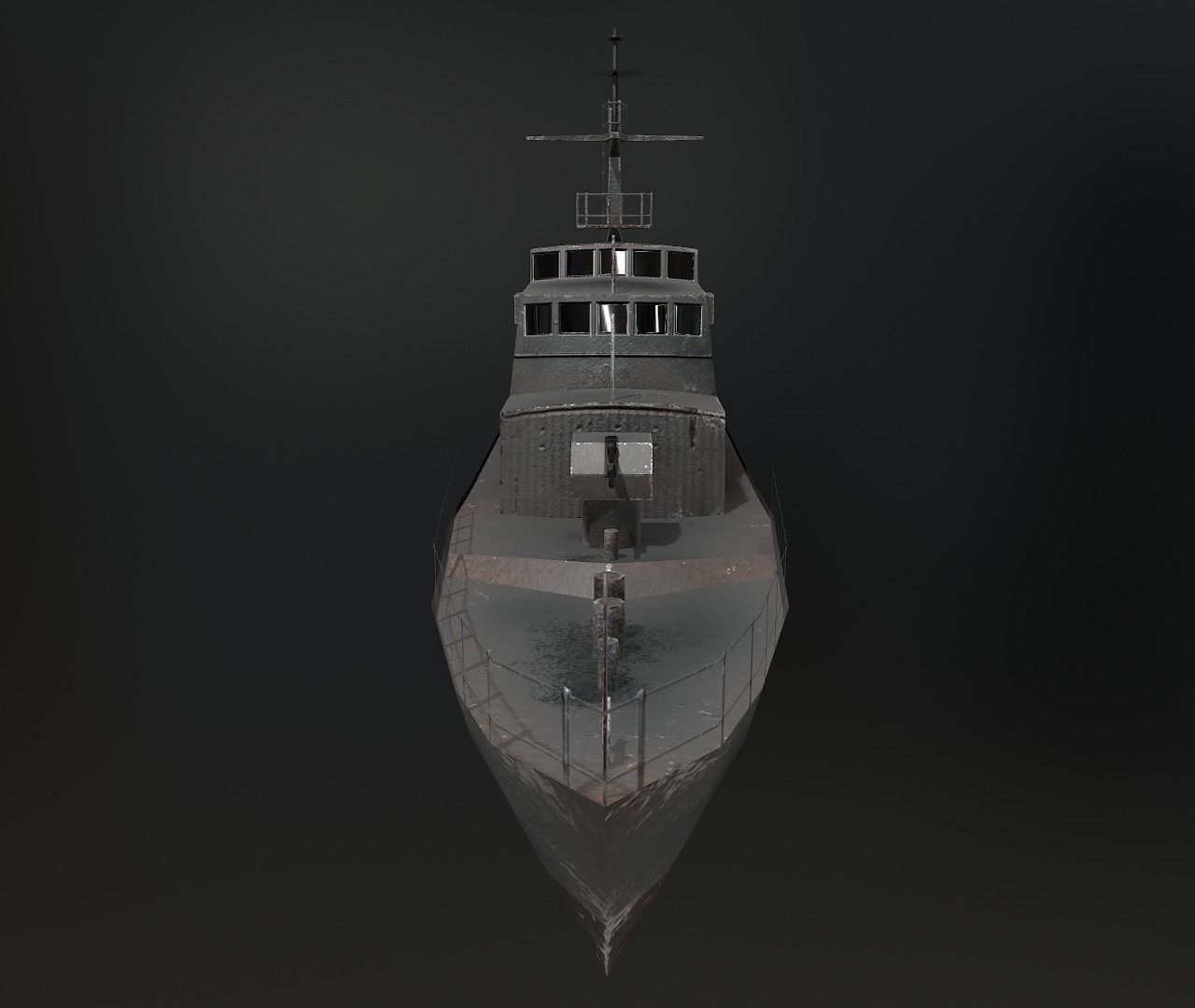 Kondor II Class Vessel Low-poly 3D model_4
