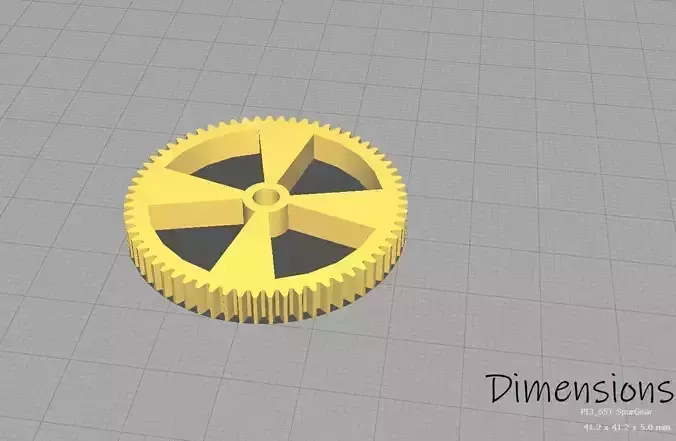 65 Tooth 4cm Spur Gear