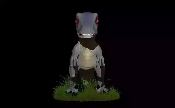 Dinosaurio t - rex on grass