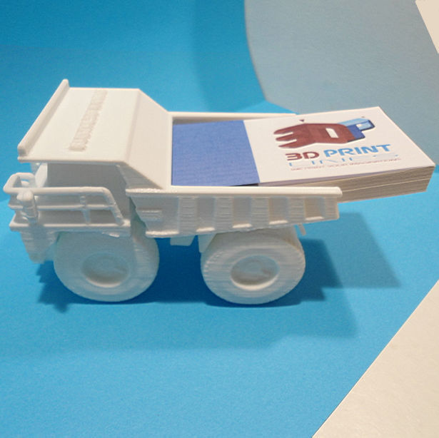 Dump truck business card holder 3D print model_6